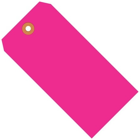 Bsc Preferred 2 3/4 x 1-3/8'' Fluorescent Pink 13 Pt. Shipping Tags, 1000PK BUY00015361